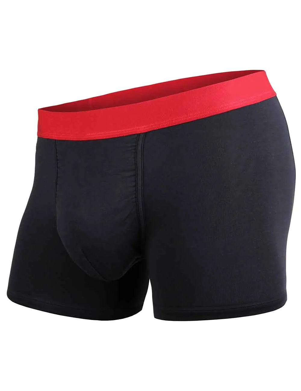 Boxer court LITE Noir & Rouge Sous-vêtement ultra léger et discret en Tencel™ Modal